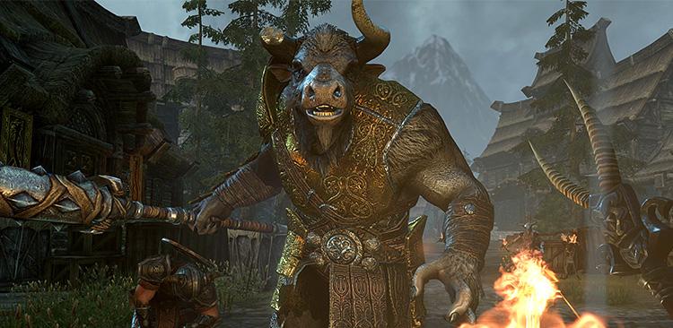 ESO Horns Of The Reach - The New Minotaur Enemies Added In Game.