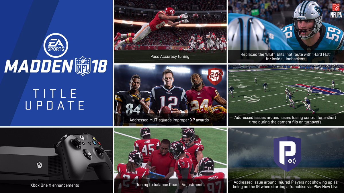 Changes In Xbox One X Of Madden 18 Update 106 Igsstarcom