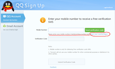MS2 QQ sign up step 2