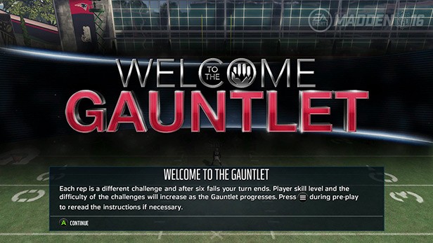 Madden 17 Gauntlet